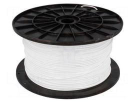Filament: PLA | 1.75mm | white | 200÷235°C | 1kg | ±0,05mm