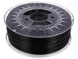 Filament: PLA | 2.85mm | black | 200÷235°C | 1kg | ±0,05mm