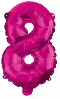 Folinis balionas „Skaičius 8“ – rožinis, 95 cm