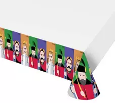 „Party Royal Kings“ plastikinė staltiesė 132x182 cm