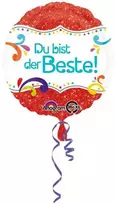 Spalva Du bist der Beste folijos balionas 43 cm