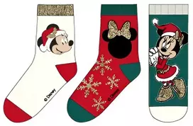 Disney Minnie sniego žalios kalėdinės vaikiškos kojinės 27/30