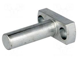 Mounting base | V: pin | D: 12mm | W: 16mm | H: 39mm | steel | zinc