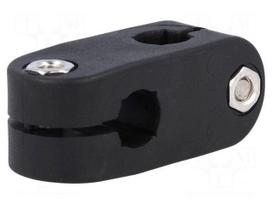 Mounting coupler | V: cross | D: 10mm | S: 8mm | polyamide