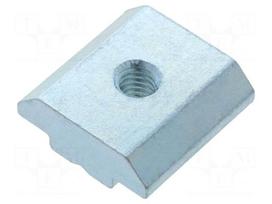 Nut | for profiles | Width of the groove: 8mm | steel | zinc