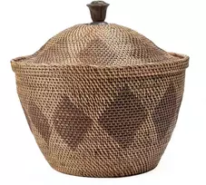 Bazaar Laikymo krepšys, 55x55x52 cm, rudas, rotangas
