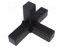 Mounting coupler | for profiles | Mat: polyamide | -30÷100°C | I: 77mm