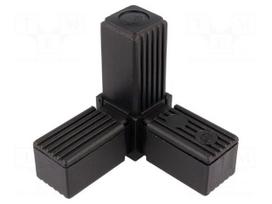 Mounting coupler | for profiles | Mat: polyamide | -30÷100°C | I: 77mm