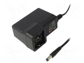 Power supply: switched-mode | volatage source | 15VDC | 2A | 30W | 87%