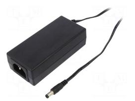 Power supply: switched-mode | 24VDC | 2.7A | Out: 5,5/2,5 | 65W | 0÷40°C