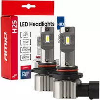 LED žibintų lemputės H25 CANBUS HB3 9005 12V 31W, AMIO-04714