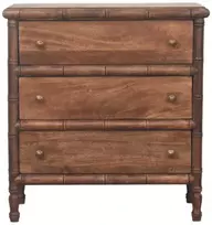 Artisan Furniture Raižyta Bambukinė komoda su 3 stalčiais