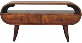 TV staliukas Artisan Furniture Riešutmedžio TV spintelė