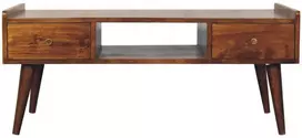 TV staliukas Artisan Furniture Riešutmedžio TV spintelė