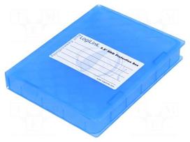 Hard discs housing: 2,5" | Enclos.mat: plastic | blue