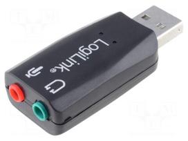 PC extension card: sound | Jack 3,5mm | USB 2.0,stereo 5.1