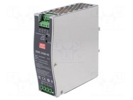 Power supply: DC/DC | 240W | 48VDC | 5A | 16.8÷33.6VDC | Mounting: DIN