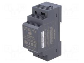 Power supply: DC/DC | 30W | 24VDC | 1.25A | 9÷36VDC | Mounting: DIN | 120g