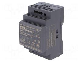Power supply: switched-mode | 60W | 24VDC | 21.6÷29VDC | 2.5A | 190g