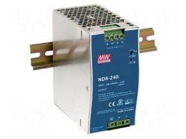 Power supply: switched-mode | slim | 240W | 24VDC | 24÷28VDC | 10A | 1kg