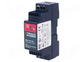 Power supply: switched-mode | 15W | 24VDC | 24÷28VDC | 0.63A | 80g | 85%