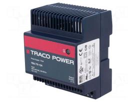 Power supply: switched-mode | 75W | 24VDC | 24÷28VDC | 3.1A | 85÷264VAC