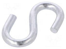 Quick link S type | steel | zinc | Size: 4mm
