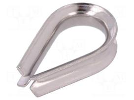 Thimble for rope | acid resistant steel A4 | for rope