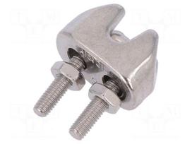 Rope clamp wire | acid resistant steel A4 | for rope | Ørope: 3mm