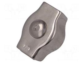 Rope clamp simplex | acid resistant steel A4 | for rope