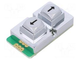 Keypad | No.of butt: 2 | metal | Mech.durability: 1000000cycles | 1.5N