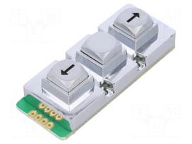 Keypad | No.of butt: 3 | metal | Mech.durability: 1000000cycles | 1.5N
