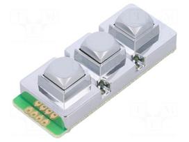 Keypad | No.of butt: 3 | metal | Mech.durability: 1000000cycles | 1.5N