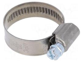 Worm gear clamp | W: 9mm | Clamping: 20÷32mm | chrome steel AISI 430