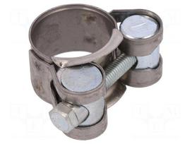 T-bolt clamp | W: 18mm | Clamping: 20÷22mm | chrome steel AISI 430