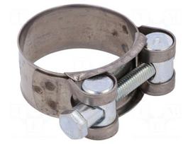 T-bolt clamp | W: 20mm | Clamping: 36÷39mm | chrome steel AISI 430