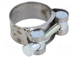 T-bolt clamp | W: 20mm | Clamping: 32÷35mm | chrome steel AISI 430