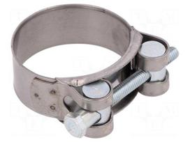 T-bolt clamp | W: 22mm | Clamping: 44÷47mm | chrome steel AISI 430