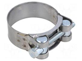 T-bolt clamp | W: 22mm | Clamping: 48÷51mm | chrome steel AISI 430