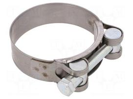 T-bolt clamp | W: 22mm | Clamping: 60÷63mm | chrome steel AISI 430