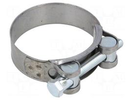 T-bolt clamp | W: 22mm | Clamping: 64÷67mm | chrome steel AISI 430