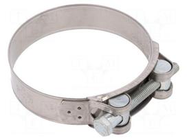 T-bolt clamp | W: 24mm | Clamping: 92÷97mm | chrome steel AISI 430