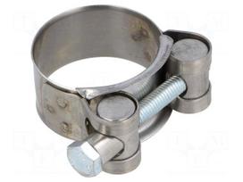 T-bolt clamp | W: 20mm | Clamping: 32÷35mm | chrome steel AISI 430
