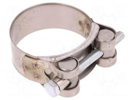 T-bolt clamp | W: 22mm | Clamping: 44÷47mm | chrome steel AISI 430