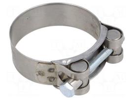 T-bolt clamp | W: 22mm | Clamping: 56÷59mm | chrome steel AISI 430