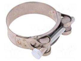 T-bolt clamp | W: 22mm | Clamping: 60÷63mm | chrome steel AISI 430
