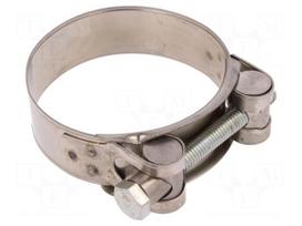 T-bolt clamp | W: 24mm | Clamping: 65÷70mm | chrome steel AISI 430