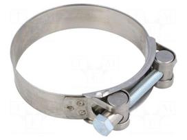 T-bolt clamp | W: 24mm | Clamping: 86÷91mm | chrome steel AISI 430
