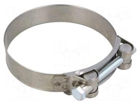 T-bolt clamp | W: 24mm | Clamping: 98÷103mm | chrome steel AISI 430