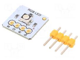 Module: LED | 3.3÷5VDC | 13x13mm | Colour: RGB | Case: 3528